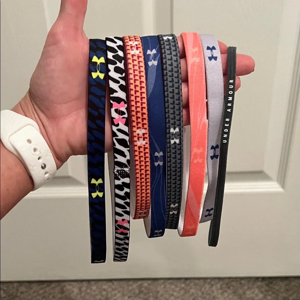 Under Armour Kids' Headband Collection - Navy, Pink, Orange, Gray